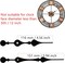 12888 Quartz DIY Wall Clock Movement Mechanism DIY Repair Parts Replacement Fit Dials up to 40 cm(15.7 Inches ) in Diameter.